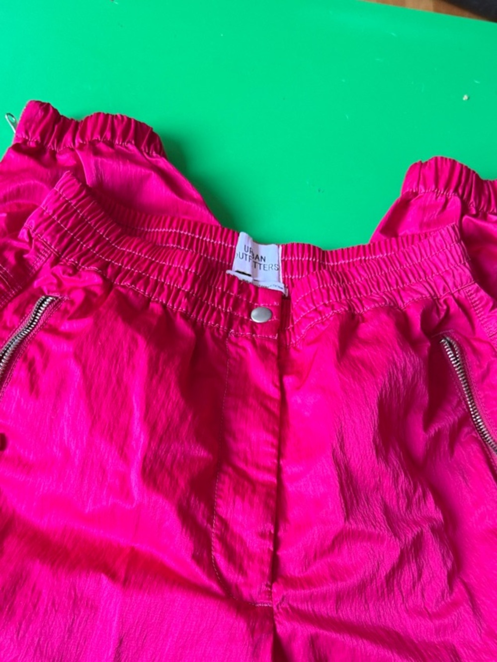 Urban outfitters windbreaker pants hots magenta